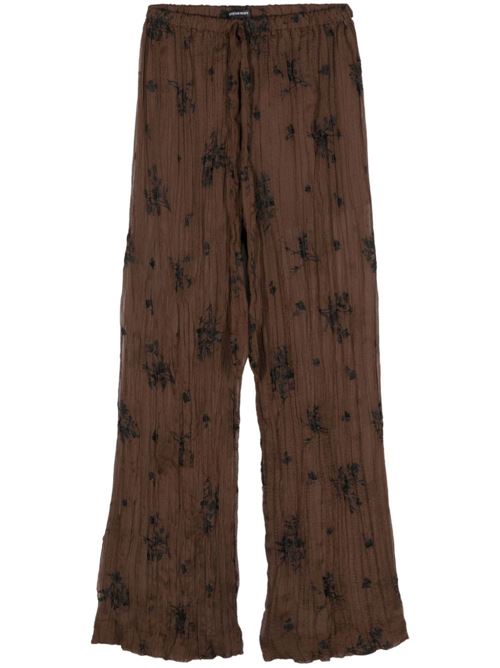 Cedar brown chiffon trousers Sabina Musayev | P50145160